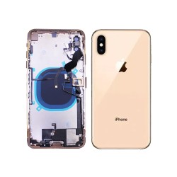 Back Cover with Frame+Flex Apple iPhone XS Max Gold